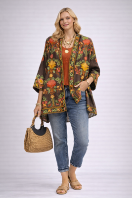 ETHNİC FLOWER KİMONO