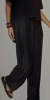 LAMANTE AKIŞKAN KUMAŞ SİYAH PANTOLON 